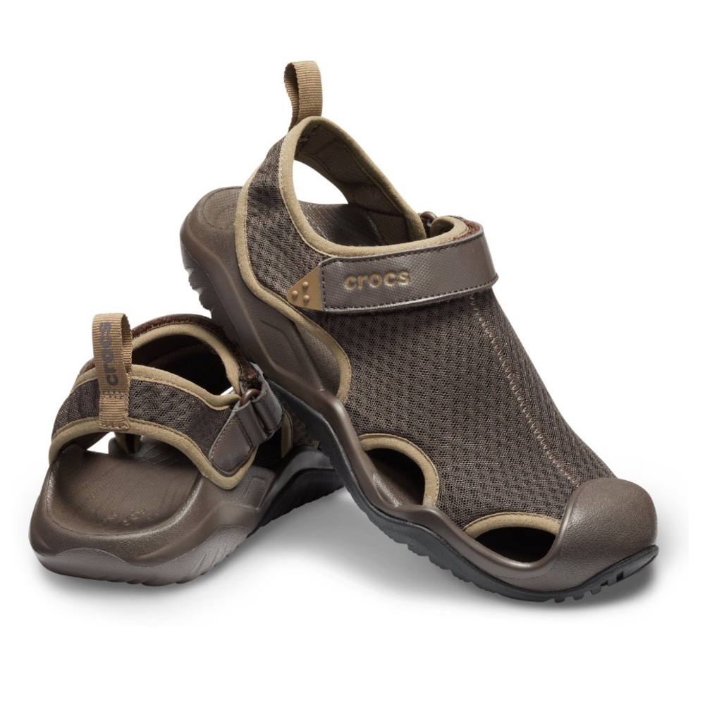 Crocs Men's Swiftwater Mesh Deck Sandals size 10